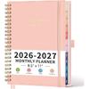 RETTACY 2026-2027 Monthly Planner, Jan 2026 - Dec 2027, Large Size (8.5" x 11"), Agenda, Calendar, 24 Month Tabs, Flexible Plastic Cover, 100 GSM