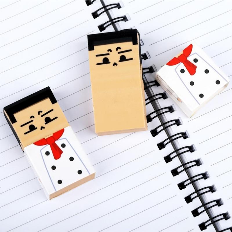 4 buc Gume de șters Unchiul Chel Gume de șters Noutate de la Păros la Chel, Gume de șters pentru Creion Instrumente de Curățare Rechizite de Birou Școlare