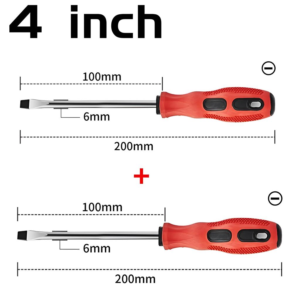 Magnetic Screwdriver Multifunctional Flat Head Cross Screwdriver Household Basic Anti Slip Manual Screw Drive Tool Screwdrivers