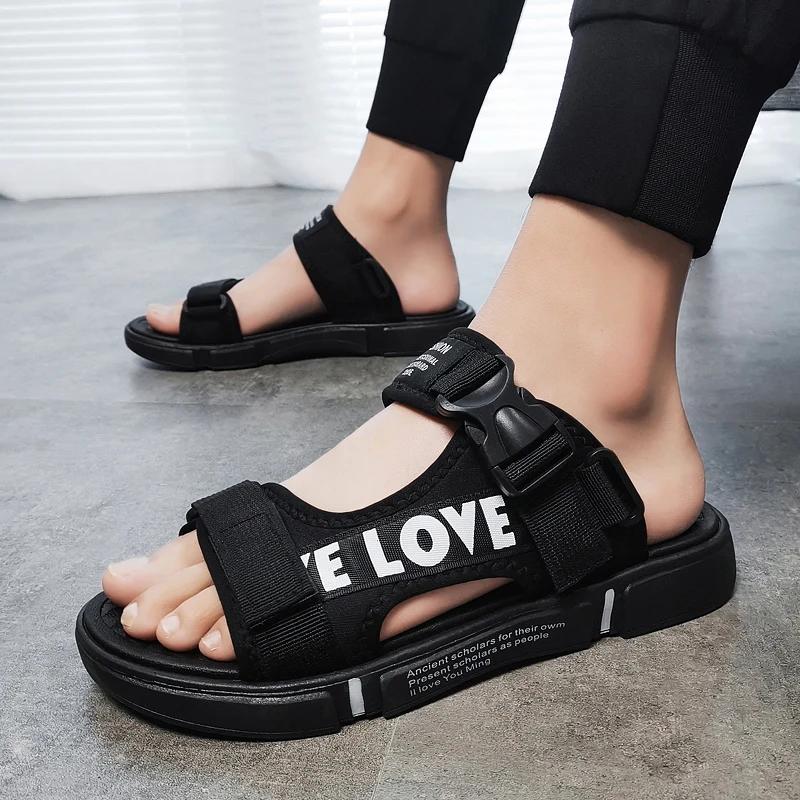 Men Sandals Soft Comfortable Non-Slip Men Shoes High Quality Woven Beach Sandals Mens Gladiator Sandals Summer Casual Flat Shoes