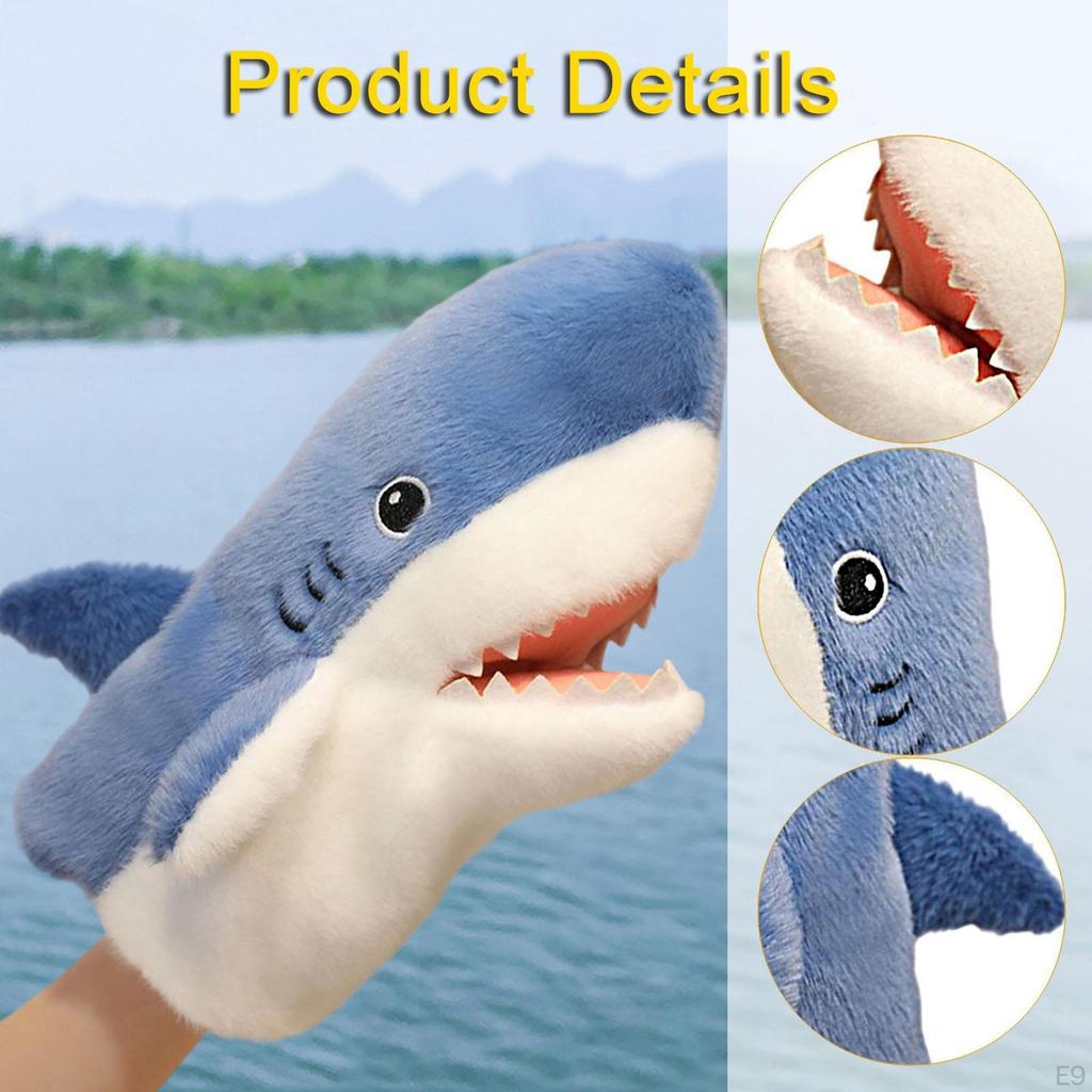 Animal Hand Puppet Interactive Realistic Jokes Role Play Head Gloves Stuffed Toy for