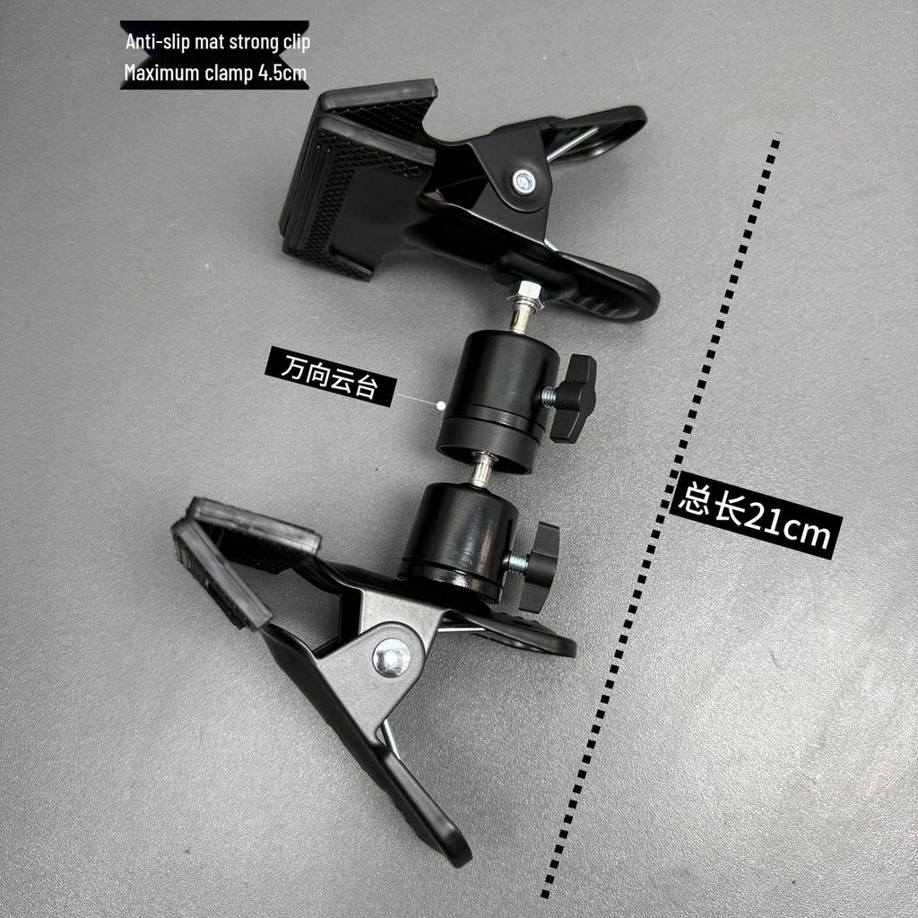 Suporte Clip de Telefone com Cabeça de Bola 360° Universal para Transmissão ao Vivo em Mesa