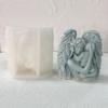Practical Silicone Craft Mold Accessory for Candle Mothers Child Figure Sturdy Home Decoration Casting Tool Daily Use