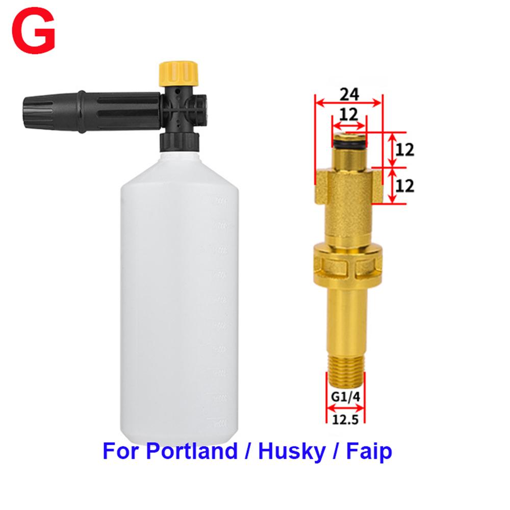 High Pressure WasherSnow Foam Lance Car Foam Wash Foam Nozzle Foam Cannon Foam Generator for Daewoo Hammer Karcher Huter Makita