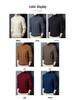 2025 Winter Korean Style Men's High-Neck Jacquard Sweater - Casual Knit Base Layer for Middle-Aged & Young