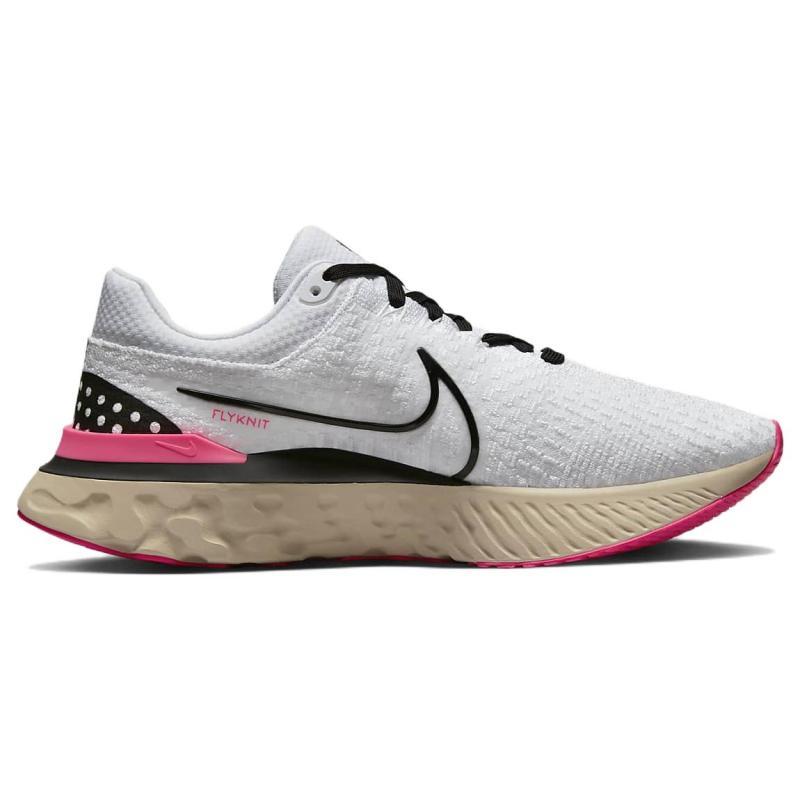 Nike React Infinity Run Flyknit 3 White Hyper Pink Sneakers DH5392-101