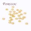 18K/14K Gold Plated Beads Cap For Jewelry Flower Bead Caps Jewelry Making Supplies Spacer Beads DIY Bracelets Accessories