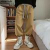 INCERUN Men Autumn Embroidery Belt Zip-up Waist Stitching Long Harem Pants Trousers