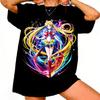 Sailor Moon Retro 90s Anime Graphic T Shirt Summer Cotton Unisex Women Tee Streetwear Casual Trend Short Sleeve Couple Hip Hop Top