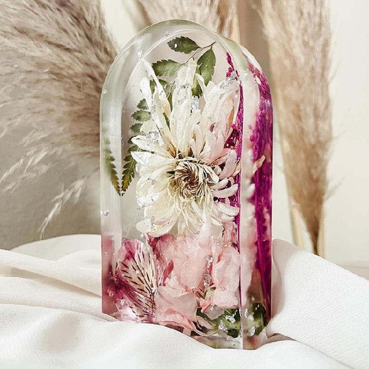 Mirror Epoxy Resin Silicone Molds House Shaped Beautiful Crystal Ornament