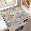 Vintage Carpet Tile Mat Washing Machine Absorbent Mat Refrigerator Dustproof Mat Non-Slip Foot Mat