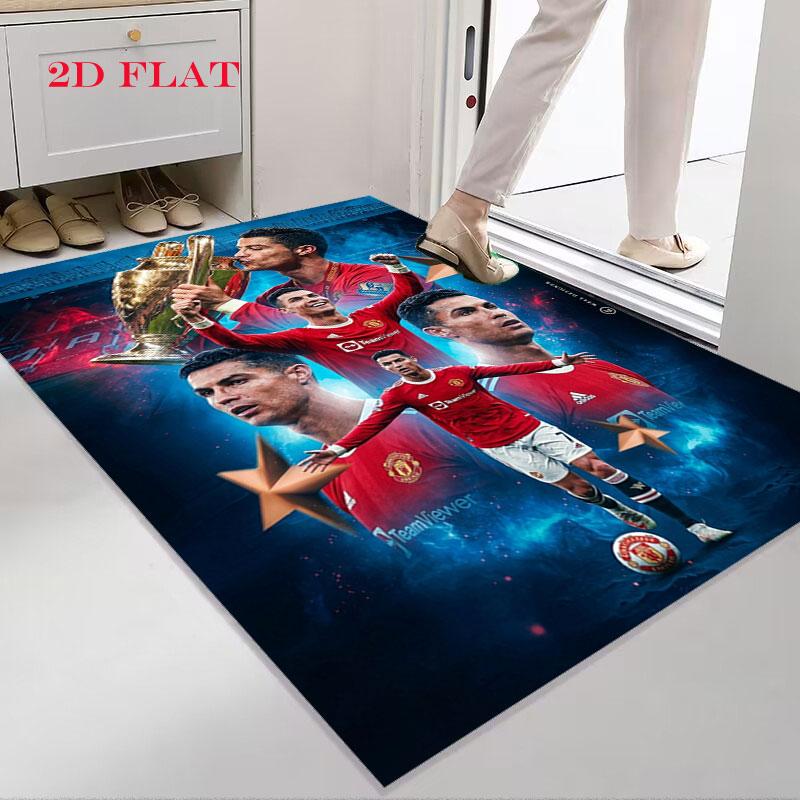 Tappeto CR7 per Soggiorno Camera da Letto Casa Decorazione Divano, Tappetino Antiscivolo per Giochi Bambini