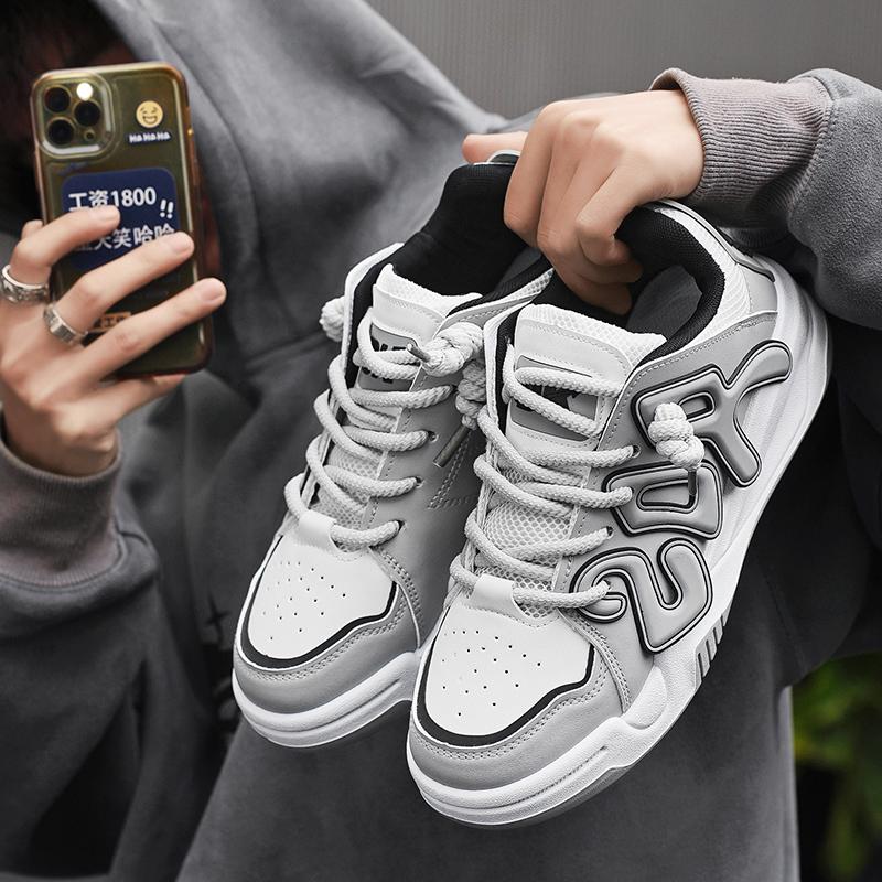 

Мужская обувь 2024 года, осень, новая ниша, оригинальный дизайн, повседневная модная обувь для досок, молодежная модная брендовая спортивная обувь для мужчин 39 лаймовый