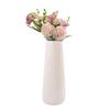 Retro White Ceramic Flower Vase – Creative Ornament for Living Room or Dining Table, Perfect for Hydroponic and Fresh Flowers with a High-End Feel.