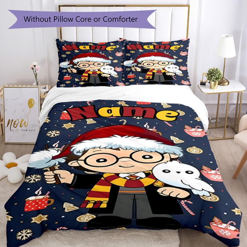 Warner Bros. Obras (sesenta y cinco) Juego de Ropa de Cama Personalizado con tu Nombre Funda Nórdica Transpirable con Fundas de Almohada Decoración del Hogar Regalo de Cumpleaños