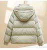 Women's Short Cotton Jacket 2025: Winter Korean Style Loose Stand Collar Down Coat, Thickened and Versatile Outerwear.