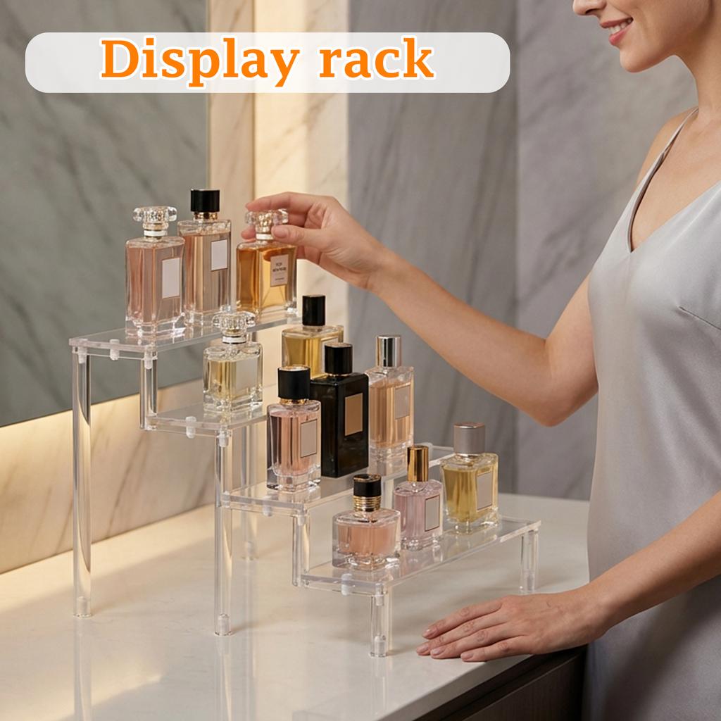 Transparent Cologne Storage Rack, Perfume Display Rack, Suitable Table Top, Dresser, Wardrobe, Cabinet