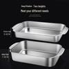 Stainless Steel Rectangular Roasting & Serving Tray