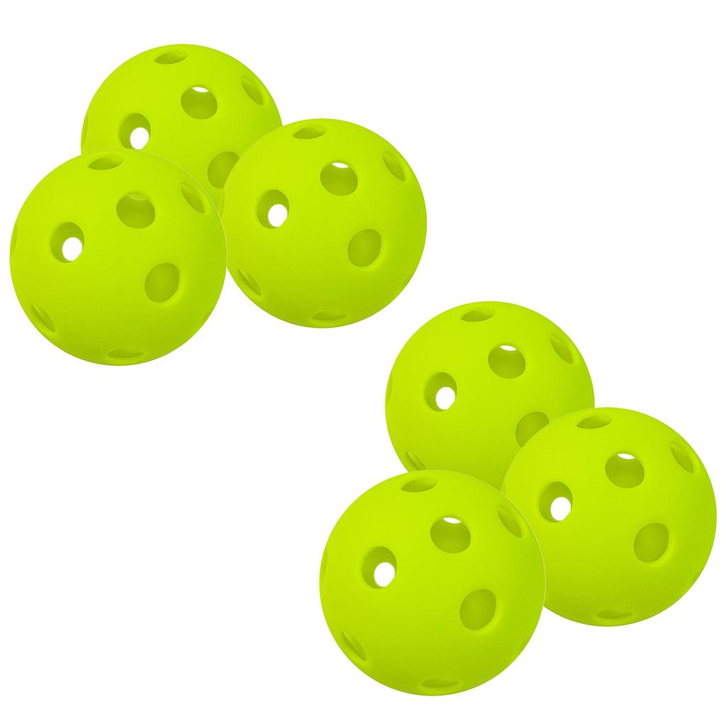 6 Packs 26 Holes Indoor Pickleball Balls for Indoor Courts