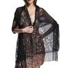 Soft Polyester Shawl for Women Breathable Bridesmaid Shoulder Wrap Wedding Guest Scarf Large Headwrap 200x60cm