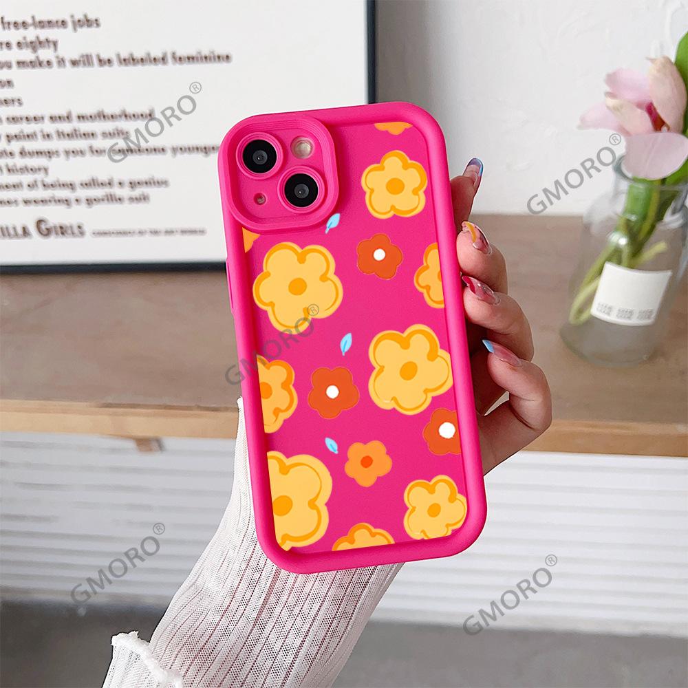 Full Screen Oil Painting Yellow Flower Suitable for Apple 16promax High Value Mobile Phone Case 17 Silicone Soft Case