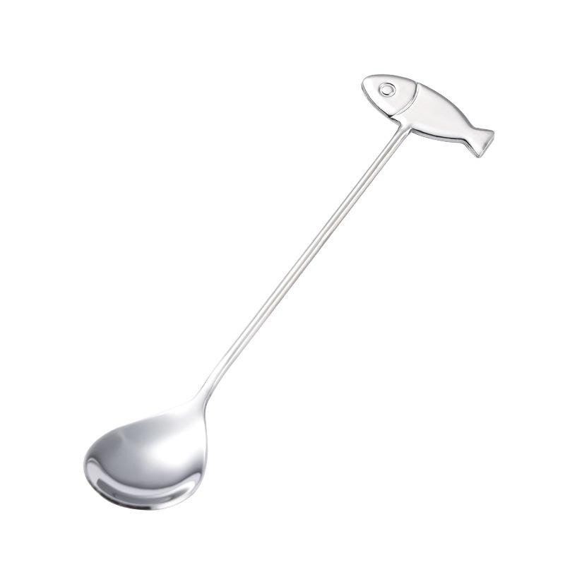 Cute Cat Shaped Stainless Steel Coffee Spoon Stirring Spoon Suitable for Dessert Snack Ice Cream Teaspoon Kitchen Tableware 2025