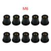 10Pcs Einfache Installation M4/M5/M6 Metric Gummi Gut Mutter Verschluss Motorrad Windschutzscheibe Verkleidung Gugel