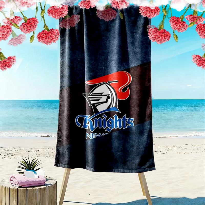 Newcastle Knights Print Strandtuch, Großes Weiches Schnelltrocknendes Handtuch für Strand Camping Schwimmen