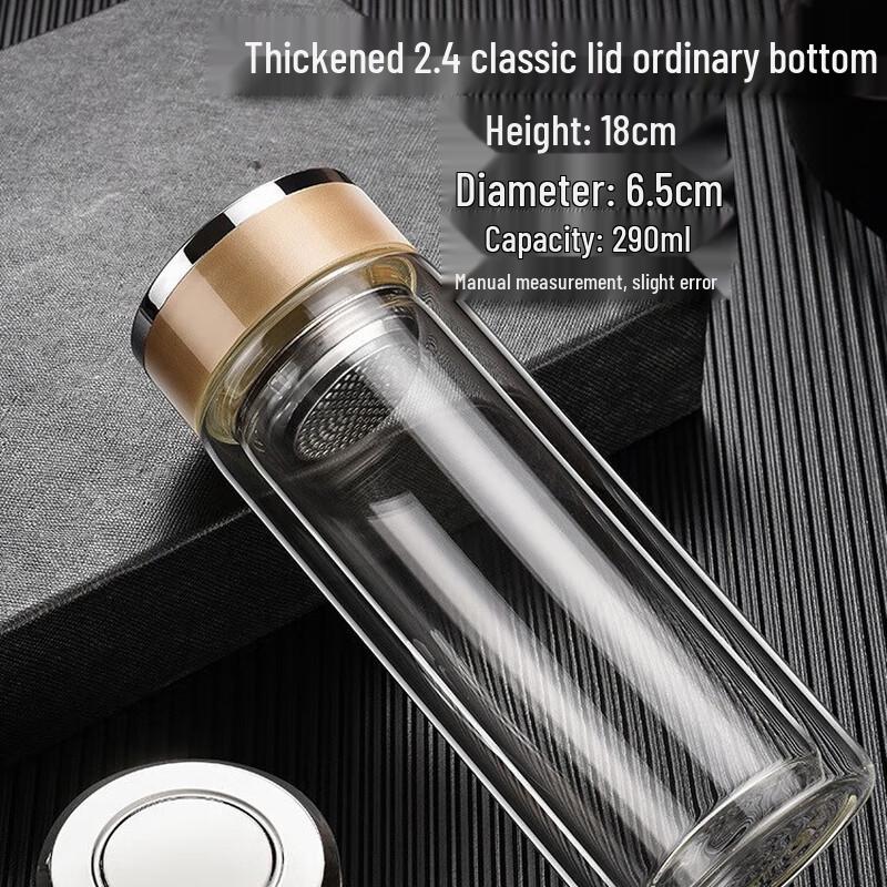 Duoli Double Wall Borosilicate Glass Drinking Cups