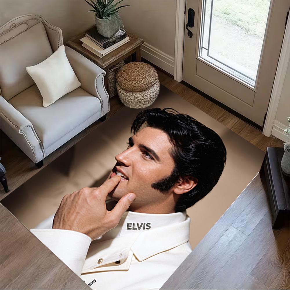 Rock Roll Icon Carpet Design for Bedrooms Balcony Game Room Foyer Antislip Carpet Office home decor Perfect Gift for Valentine's Wedding Birthday