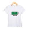 313t Children Casual Unisextshirt Battery Graphic Top Summer Short Sleeved Shirt Oneck Clothes