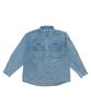 BEN DAVIS White Label Bleach Twill Shirt Charcoal