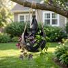 Halloween Hanging Bat Flower Pot with Rope 12CM 15CM 21CM Plant Holder Decorative Planter for Indoor Outdoor Home Garden Patio