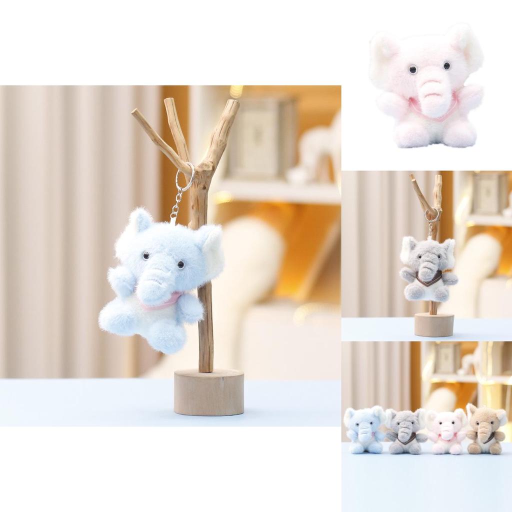 Cute Elephant Plush Doll With Pp Cotton Filling For Children Baby Gift Accessories