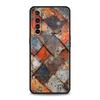 Soft TPU For Realme 11 10 9 Pro Plus GT2 GT3 GT5 C21 C25 C35 C53 C55 C67 Pro Phone Case Vintage Industrial Style Rusty Pattern