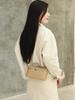 Cowhide Diamond Weave Lunch Box: Stylish Genuine Leather Women's Cross-body Bag