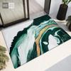 Green White Abstract Painting Rug For Kitchen Floor Small Living Room Carpet Soft Fashion Bedroom Mat Bathroom Rug