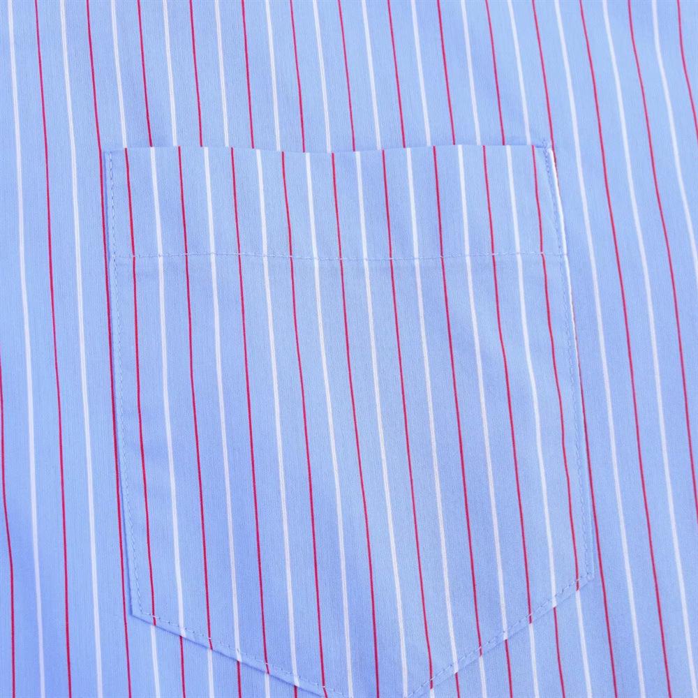 2025 Spring/Summer Women's Striped Poplin Shirt with Turn-Down Collar and Long Sleeves