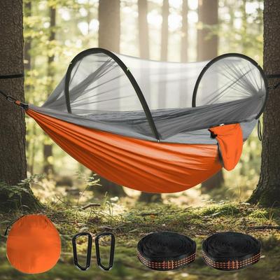 Hamac Portable d'Extérieur avec Moustiquaire - Ouverture Rapide pour le Camping et les Loisirs