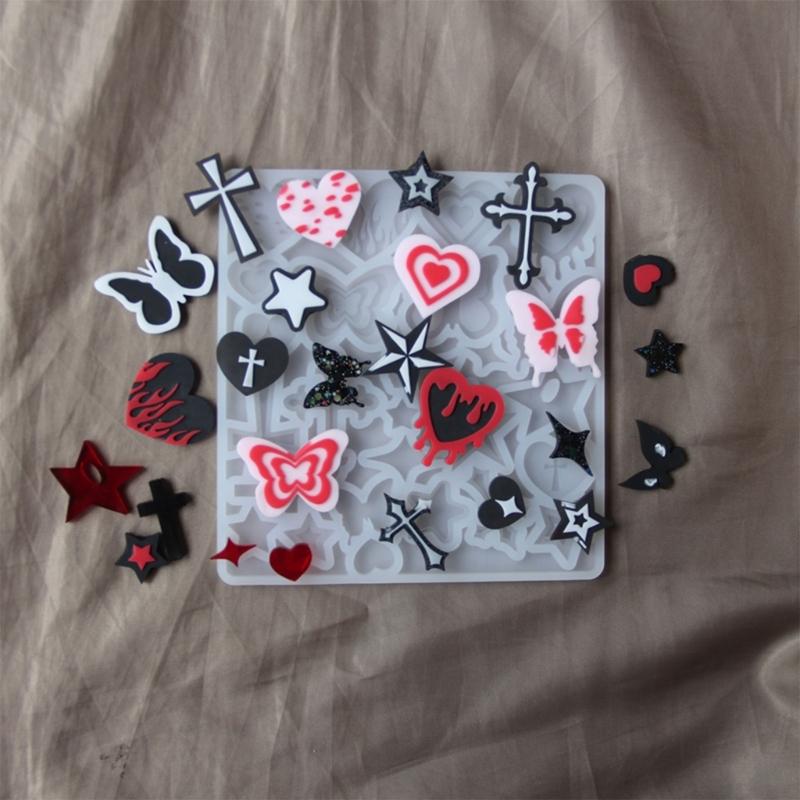 Resin Jewelry Molds,Keychain Resin Molds Butterfly Silicone Mold for Resin Pendants Keychain,Earrings,Jewelry Making