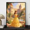 Disney Diamond Painting 5D DIY Full Circle Diamond Painting Kit Home Bedroom Wall Decor Crafts Belle Castle Garden Roses Fountain