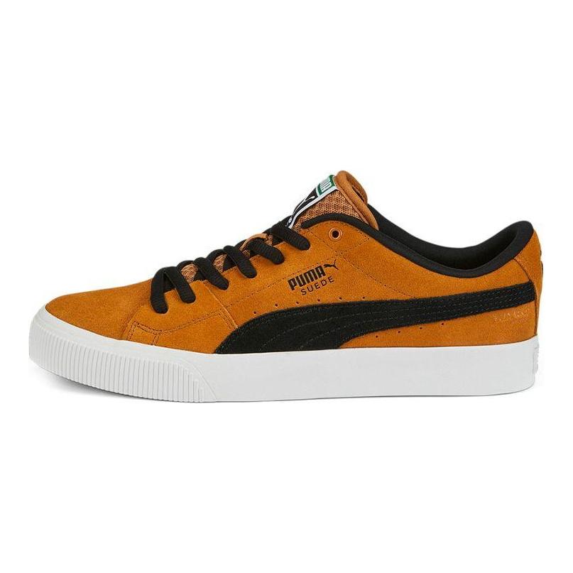 Puma Suede Skate Nitro Desert Tan Unisex Tenisky Černá Bílá 386082-03