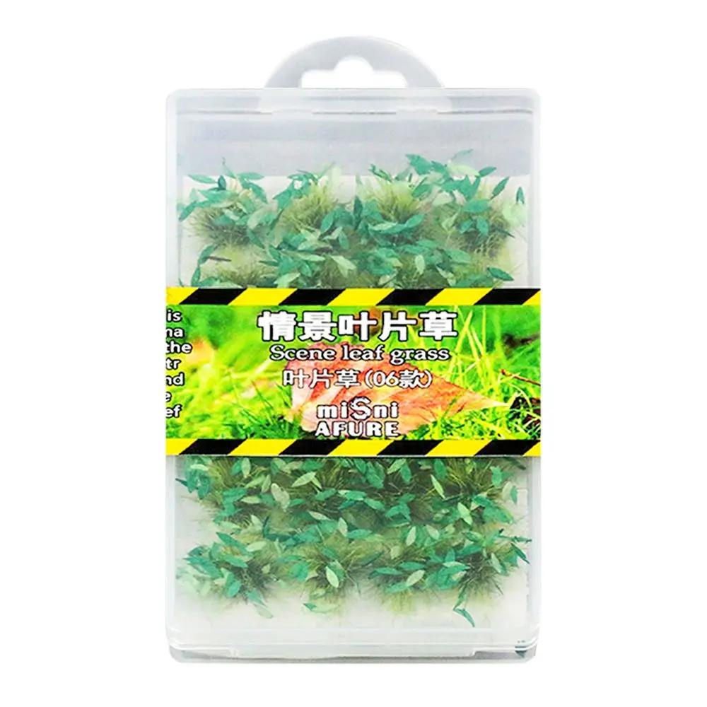 1 Box Simulation Modell Szene Simulierte Büsche Maßstab Puppe Gras Modell Büschel Haus Nadel Modell DIY Gras Bau Gras Miniatur
