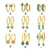 Elegant S925 Silver Turquoise Butterfly Studs & Four-Leaf Clover Earrings for Women