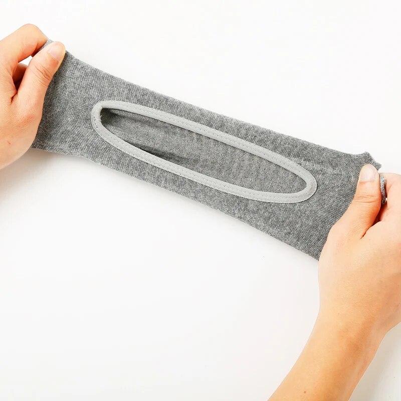 Sosete din bumbac pentru yoga, fără spate, cu cinci degete, respirabile, anti-alunecare, din silicon, șosete sport Pilates, fitness, papuci de balet, dans