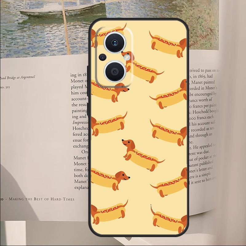Dachshund Dog Cover For OPPO Reno 12F 11F 13F 14F 10 11 12 13 14 Pro 8 Lite OPPO Find X9 X6 X5 X8 Pro Case