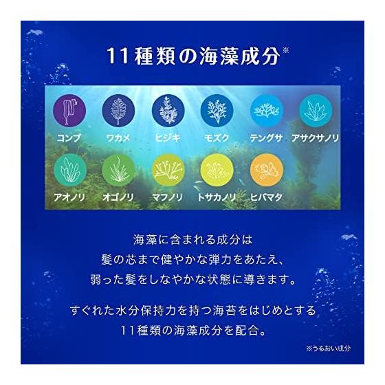 Sea Moist Algae Moisturizing Care Conditioner Shampoo Pump 490ml Seaweed Moisturizing