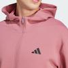 Adidas Aeroready FW24 Training Series Full-Zip Track Jacket Fashion Sports Hooded Long Sleeve Men Jacket Pink IY1132