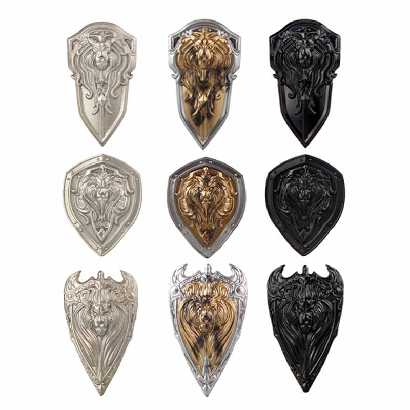 Medieval Figure Weapons Accessories Kits Building Blocks King Sword Lion King Shield Trident Battle Double-edged Axe Brick Toy