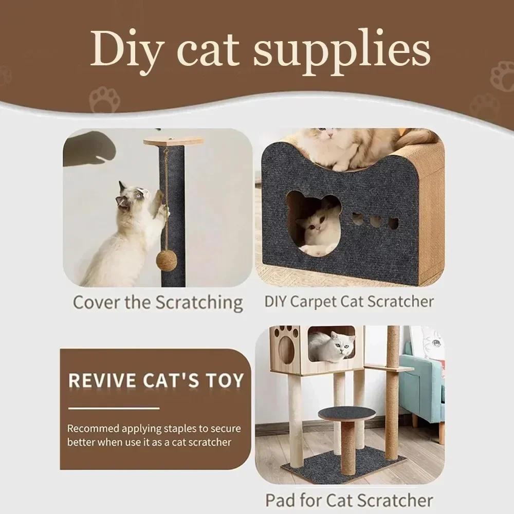 Cat Scratching Pad Wall Mounted Wall Sticker Self Adhesive Anti Scratch for Sofas Furniture Protective Repair Patch Non Shedding